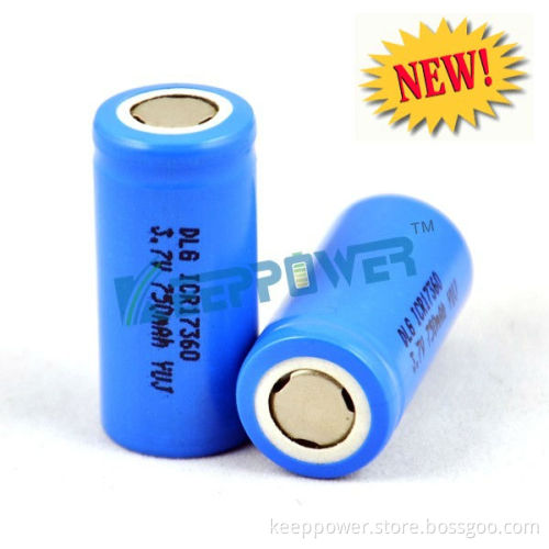 17360 750mAh - DLG li-ion rechargeable 17360 battery